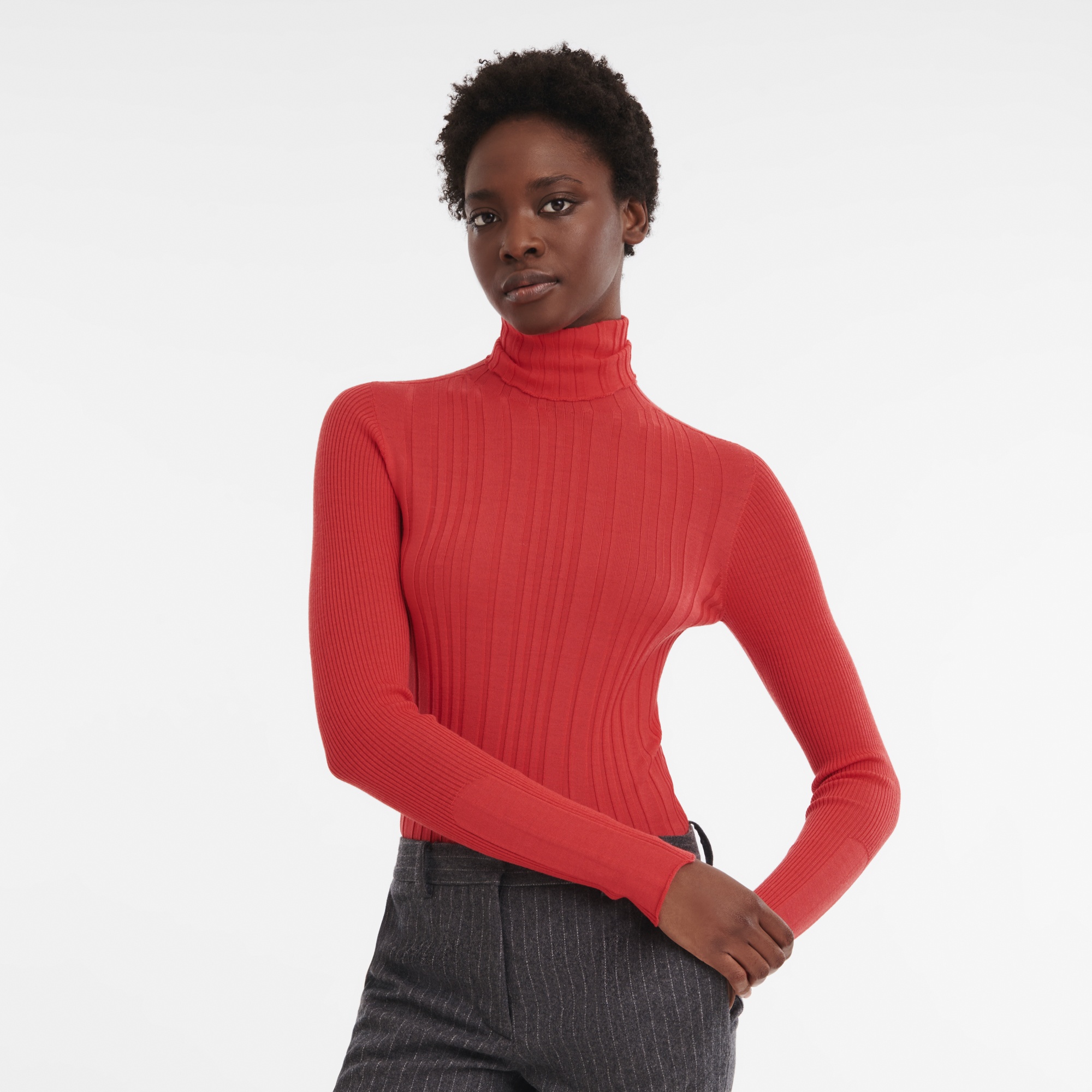 Longchamp Fall-Winter 2023 Collection Sweater Grenadine - Wool | REVERSIBLE