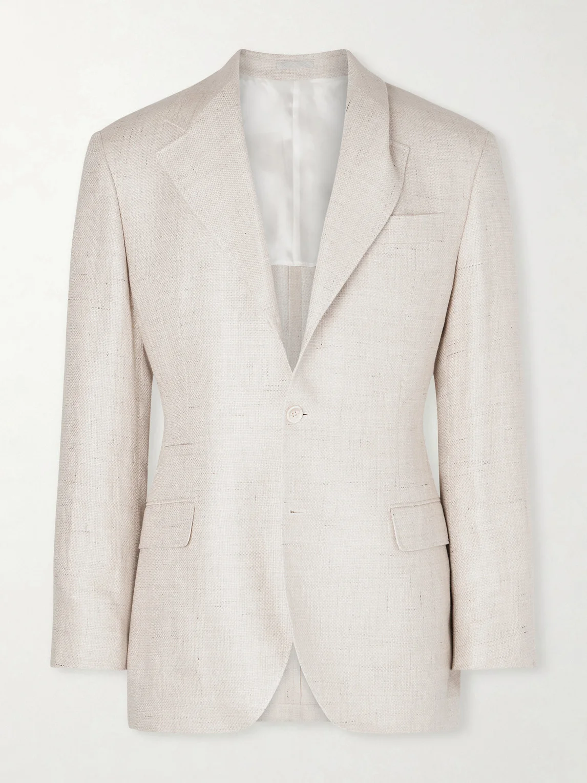 Silk, Linen and Wool-Blend Blazer - 1