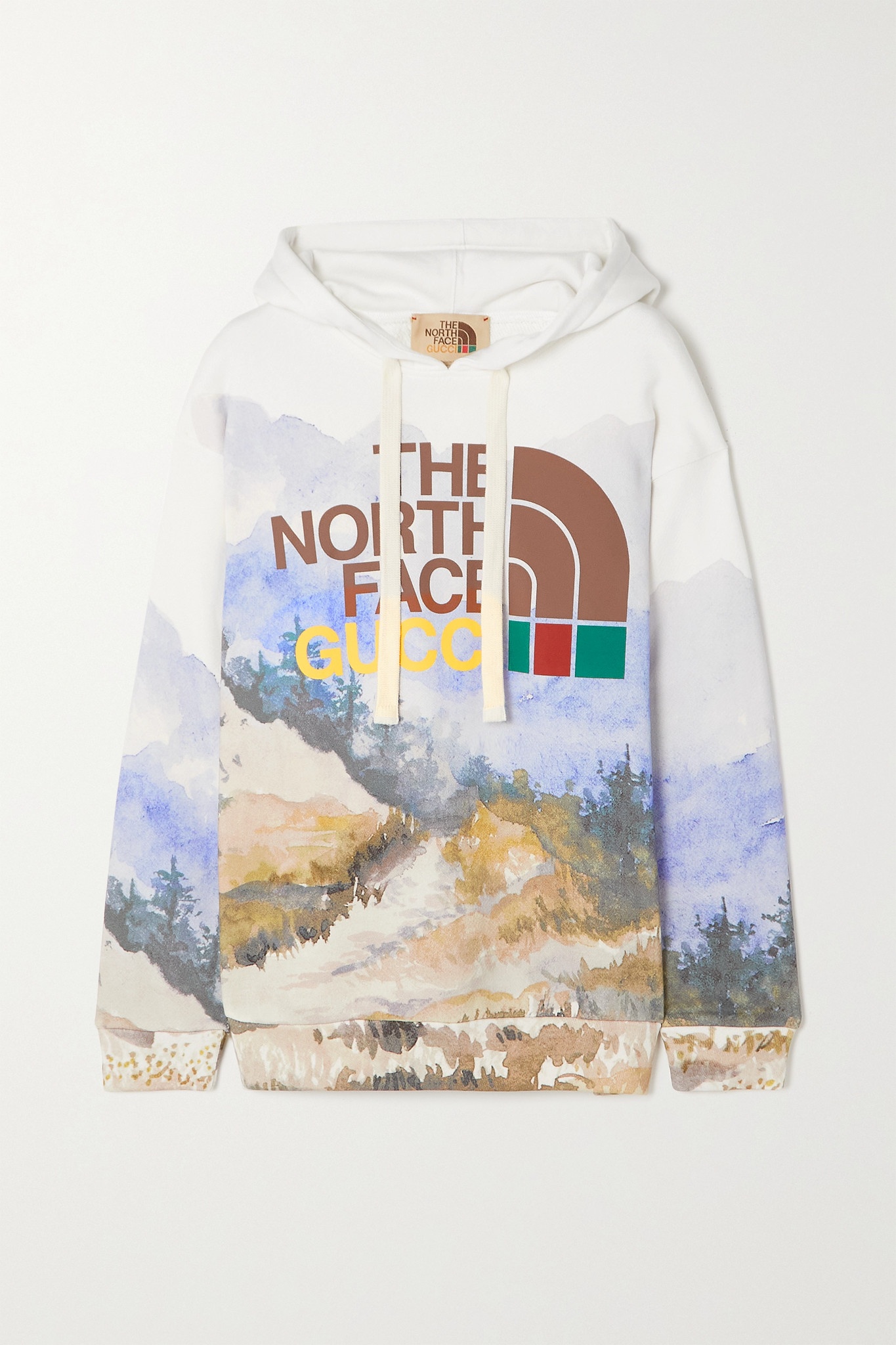 + The North Face printed cotton-jersey hoodie - 1