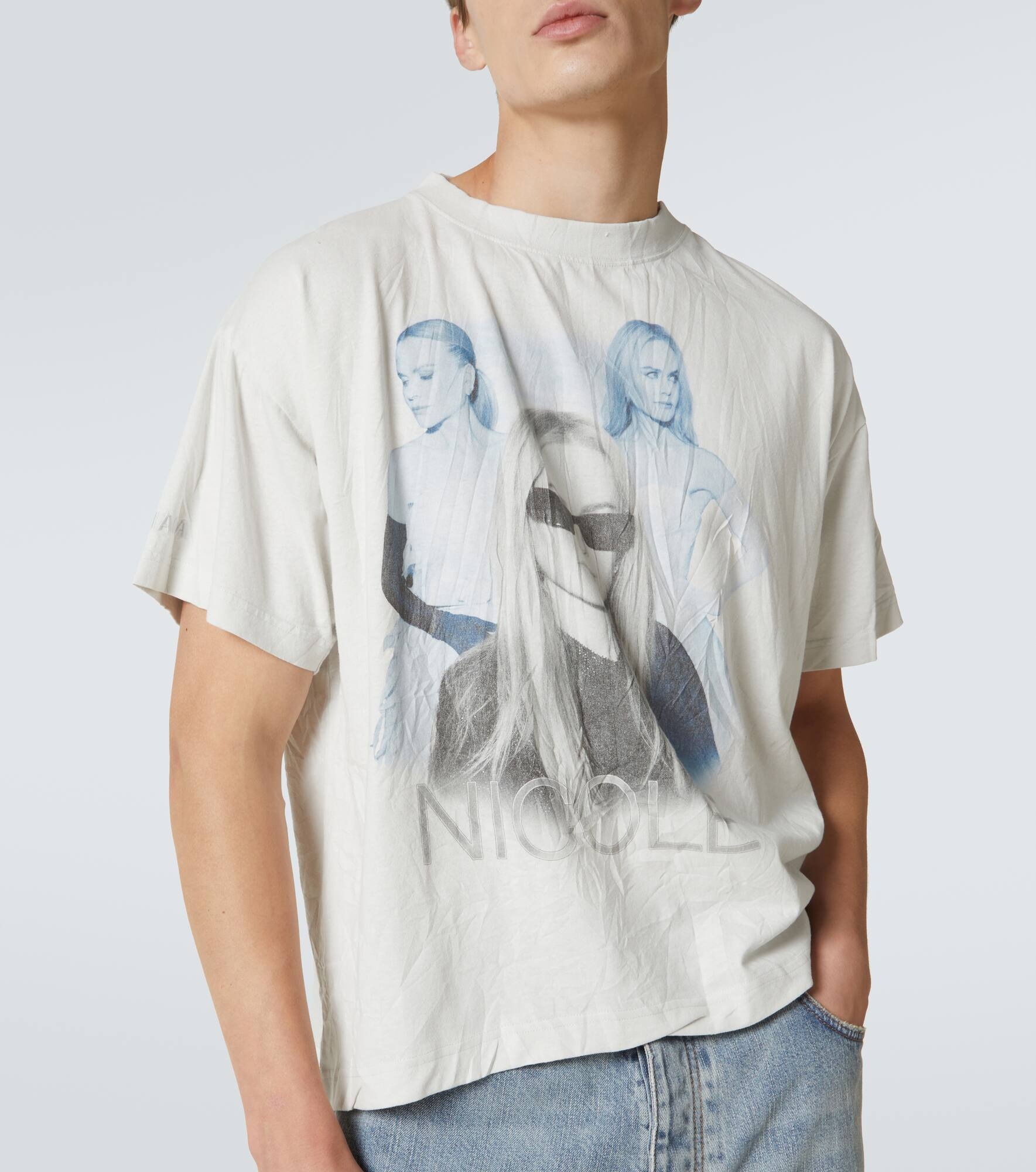 BALENCIAGA Nicole cotton jersey T-shirt | mytheresa | REVERSIBLE