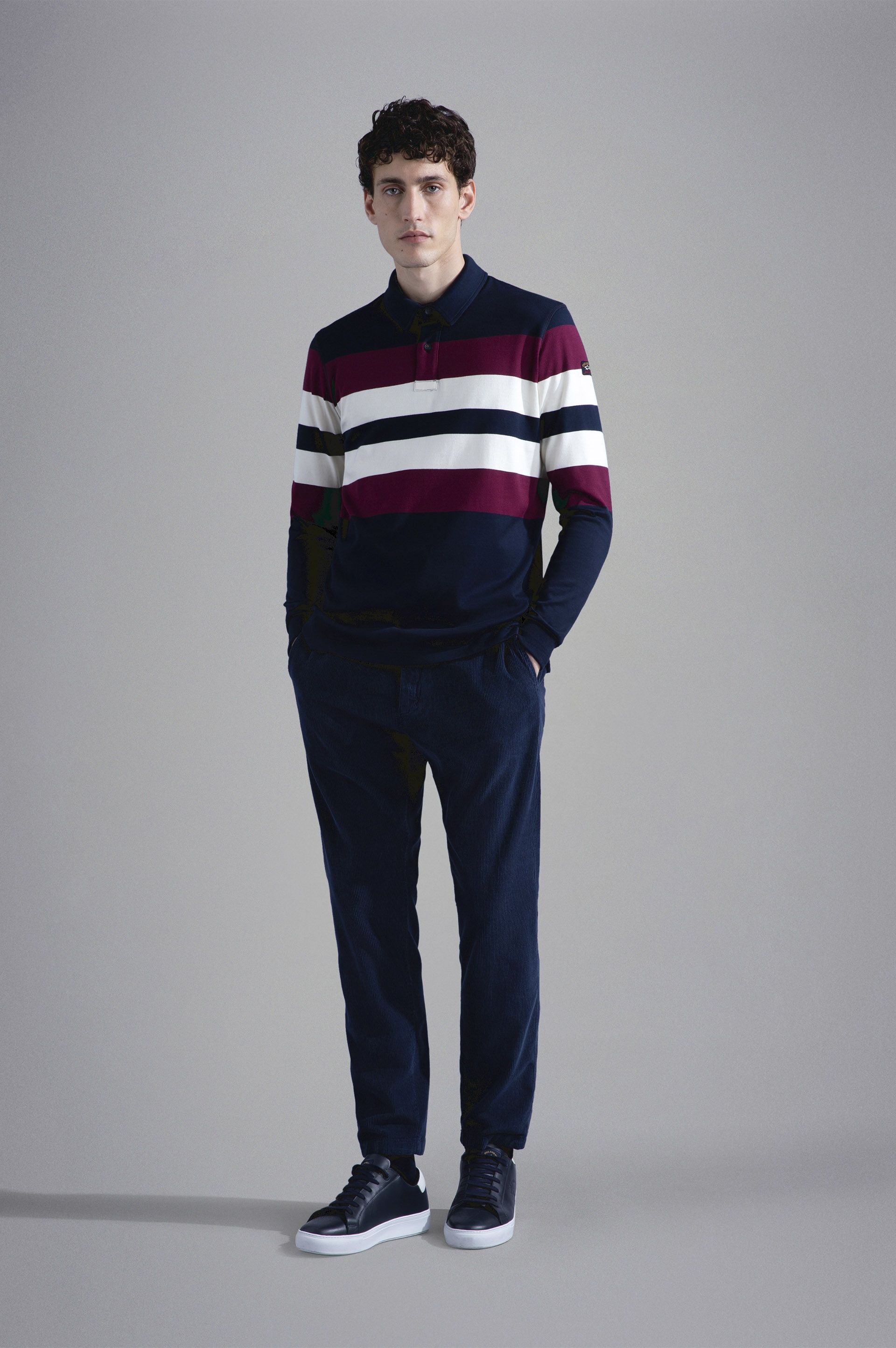 GARMENT DYED SOFT TOUCH CORDUROY CHINO TROUSERS - 2