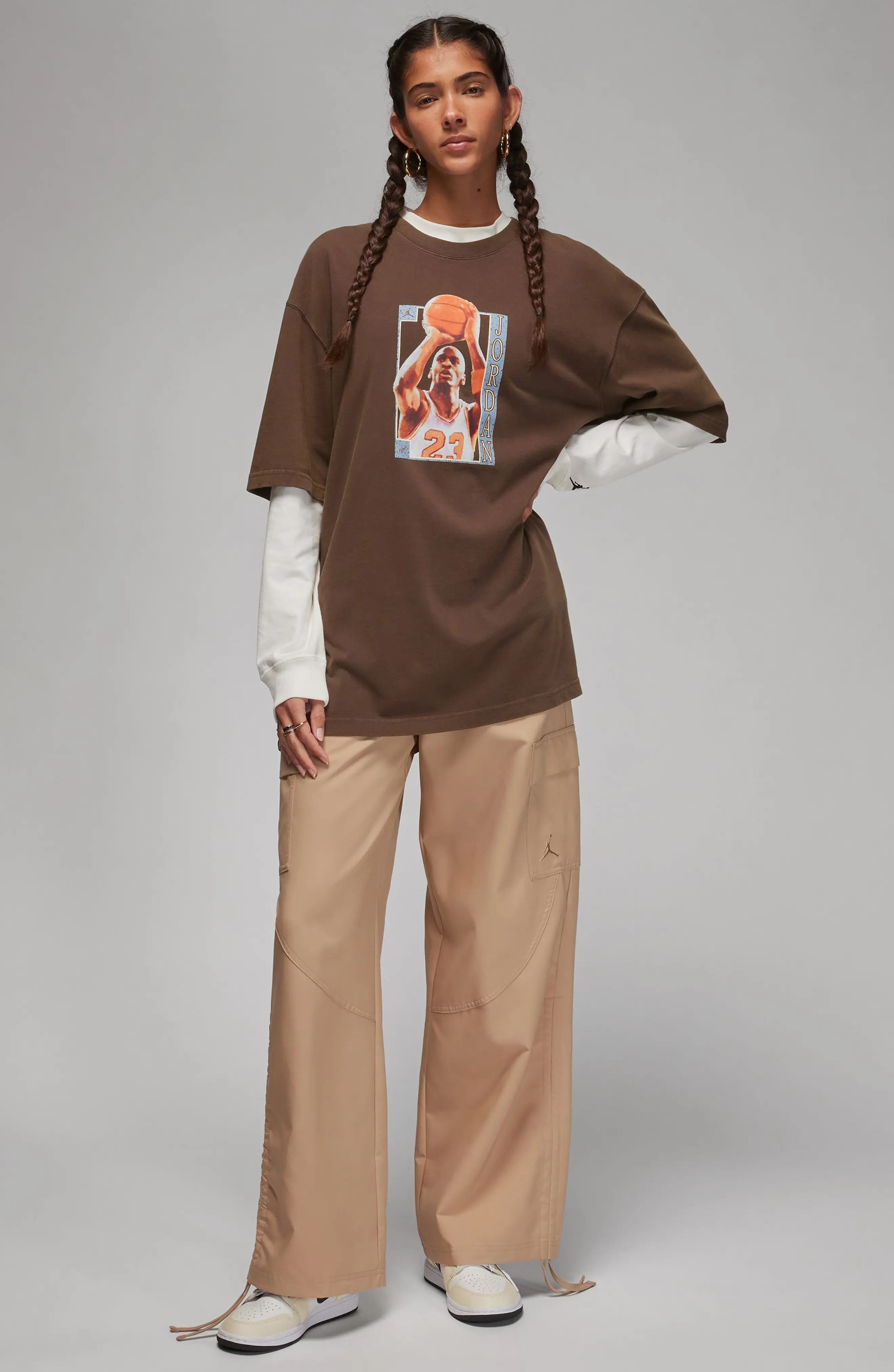 Oversize Graphic T-Shirt in Baroque Brown/Legend Coffee - 5