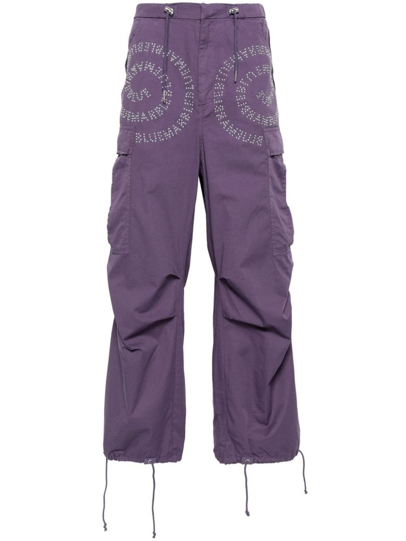 logo-stud trousers 1