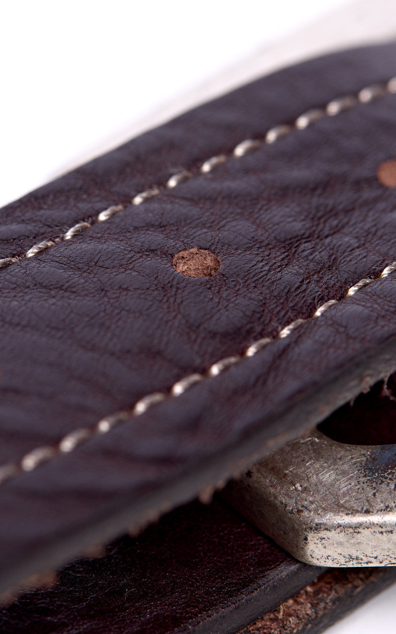 FORTELA FORTELA OREGON LEATHER BELT TESTA MORO 6
