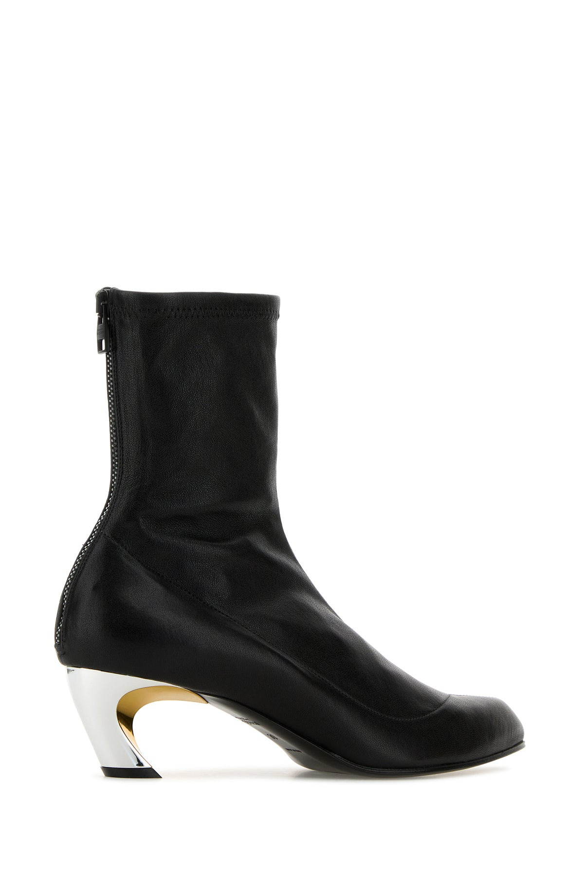 Black leather Armadillo ankle boots - 3