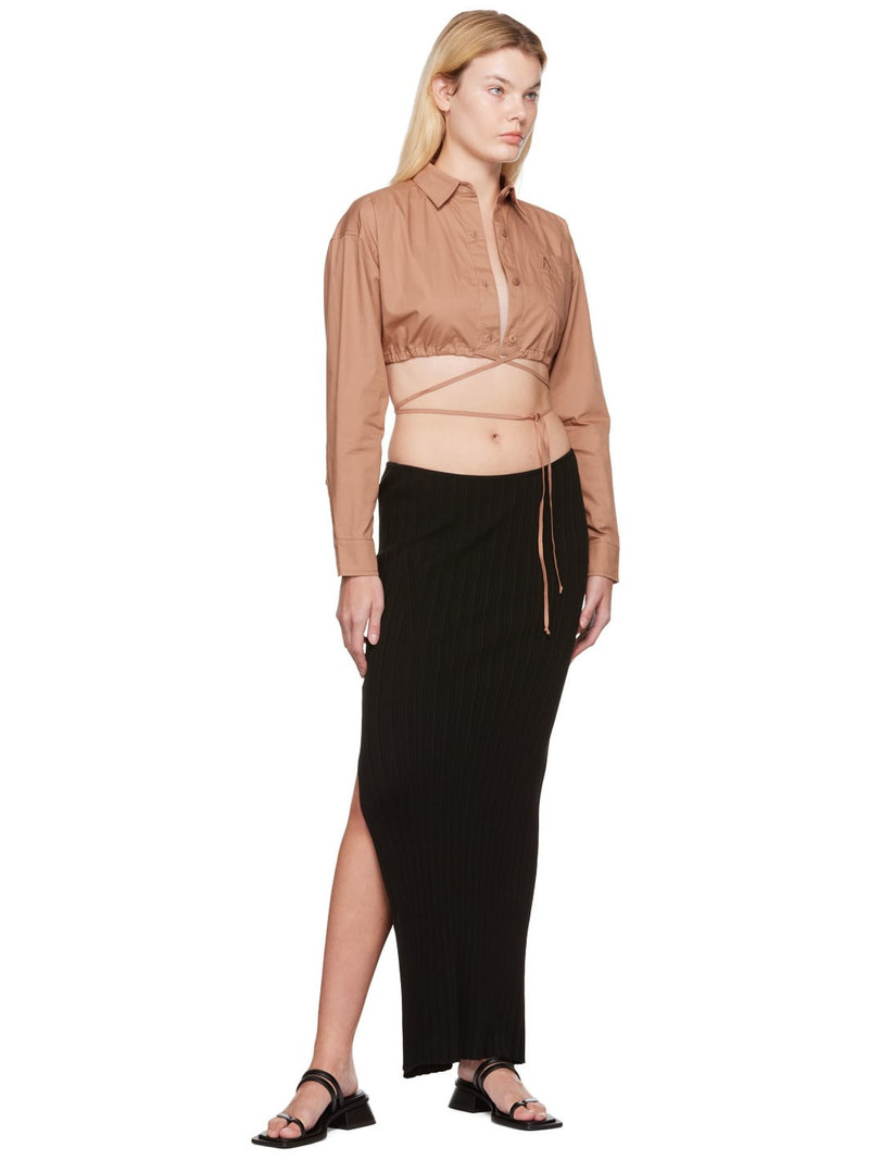 ANDREĀDAMO Pink Drawstring Shirt outlook