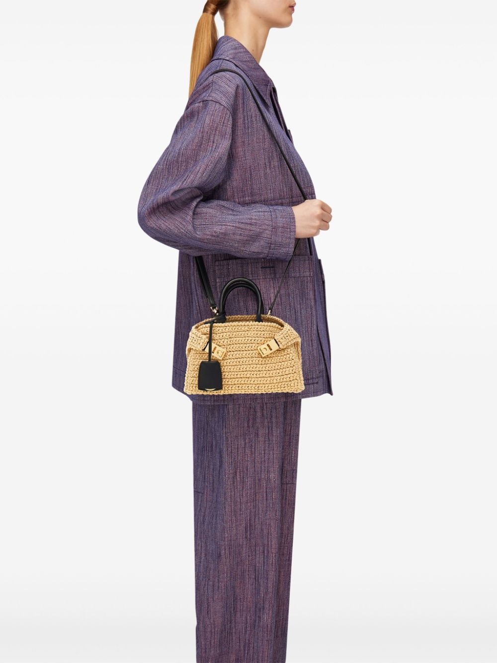 Hug raffia mini bag - 3