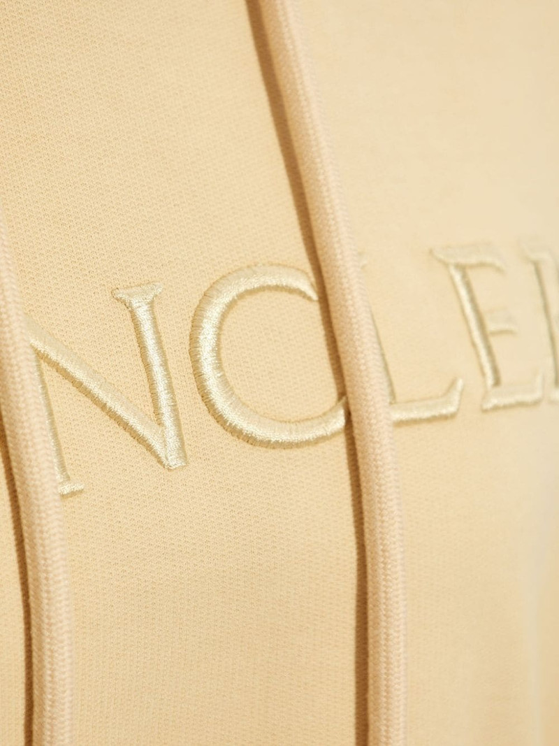 logo-embroidered cotton hoodie 5
