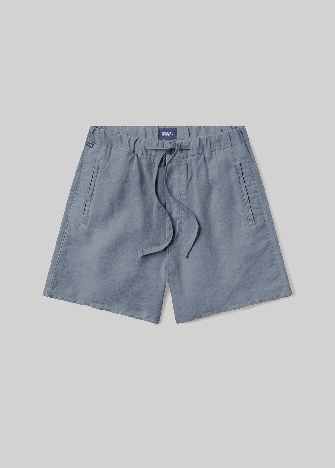 Drawstring Deck Linen Short
In Stone Blue - 1