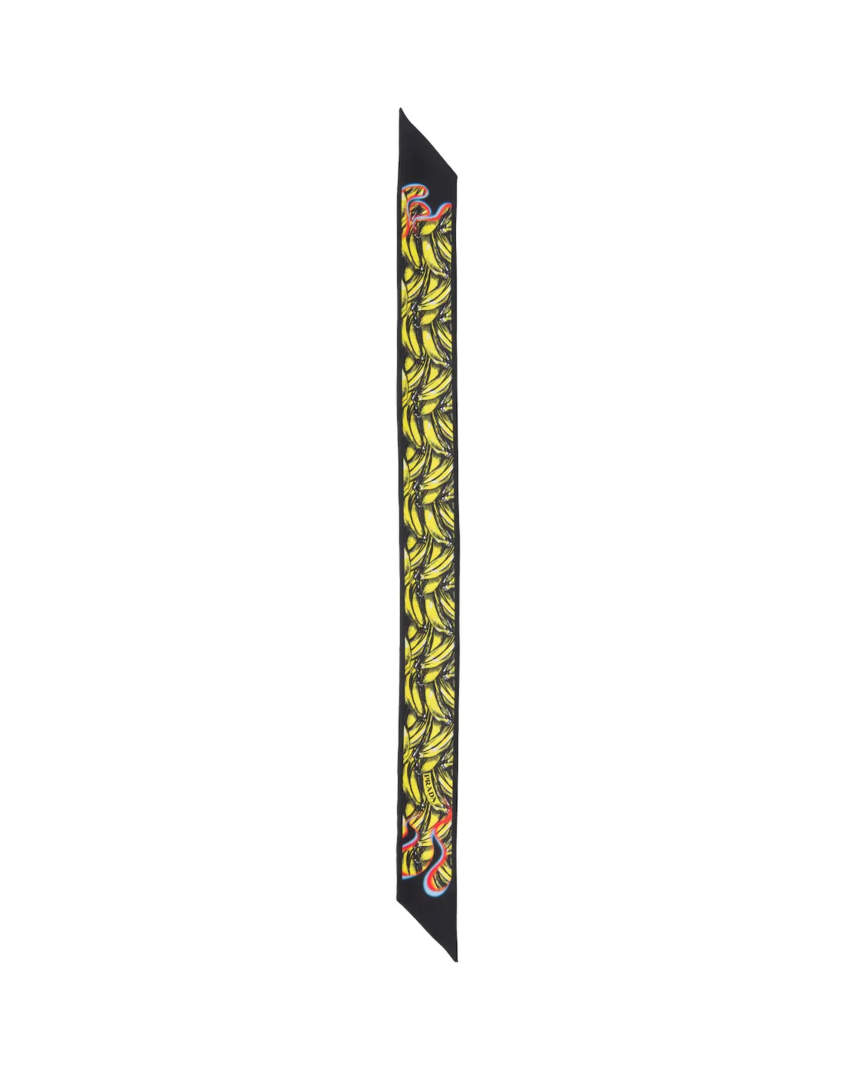 Double Match Bananas printed silk skinny scarf 3