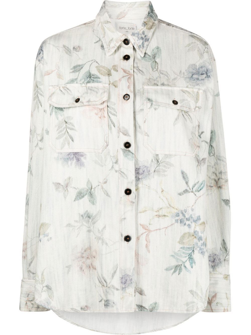 floral-print cotton shirt 1