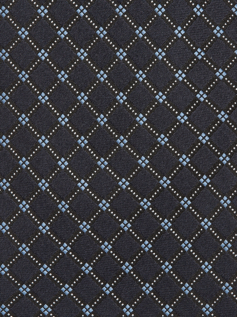 ZEGNA DARK BLUE CENTO FILI SILK TIE outlook