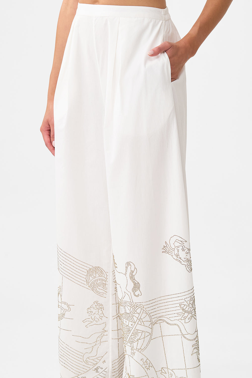 TUCK FRONT PANT - 5