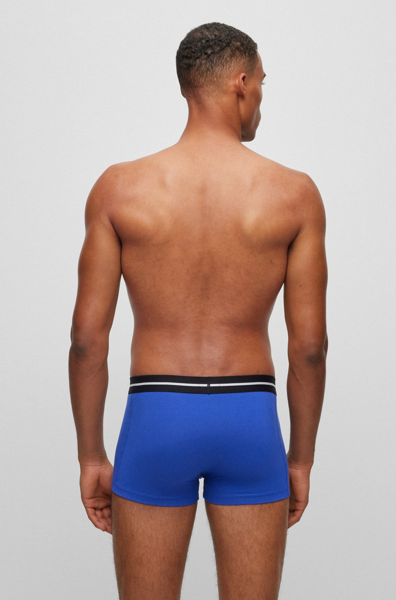 BOSS THREE-PACK OF STRETCH-COTTON TRUNKS WITH LOGO WAISTBAND outlook