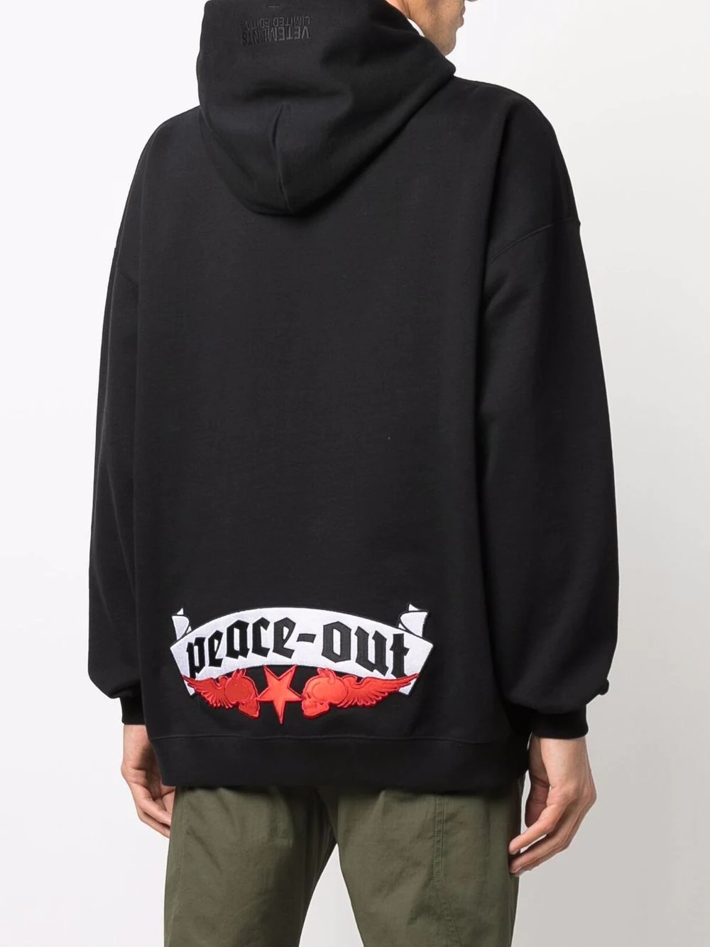 graphic-patch hoodie - 5