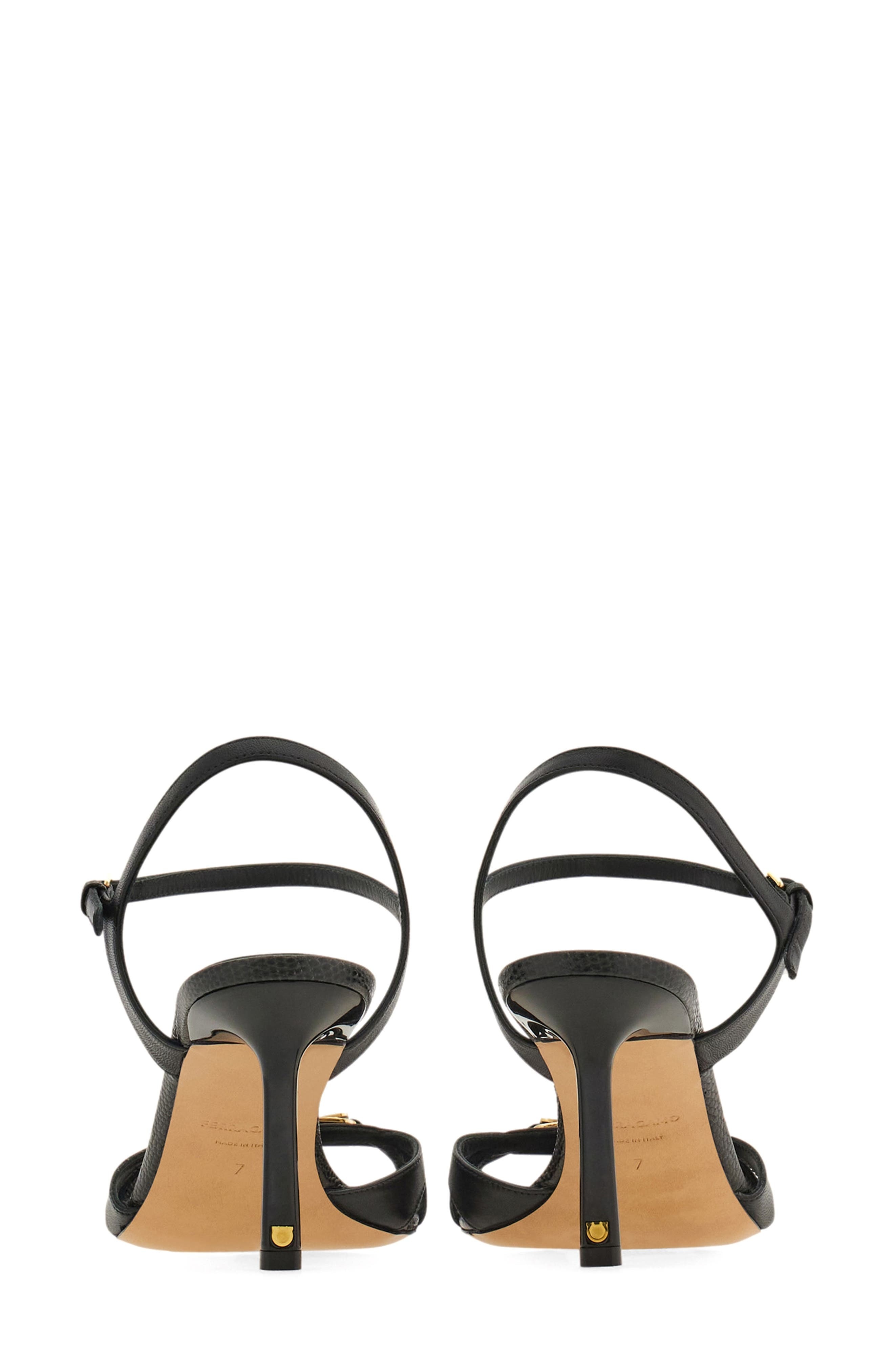 FERRAGAMO Dasy Vara Sandal in Nero at Nordstrom - 6