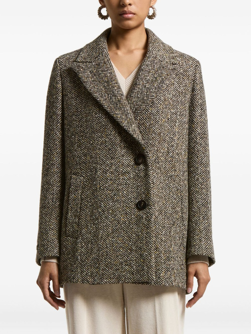 herringbone tweed coat 1