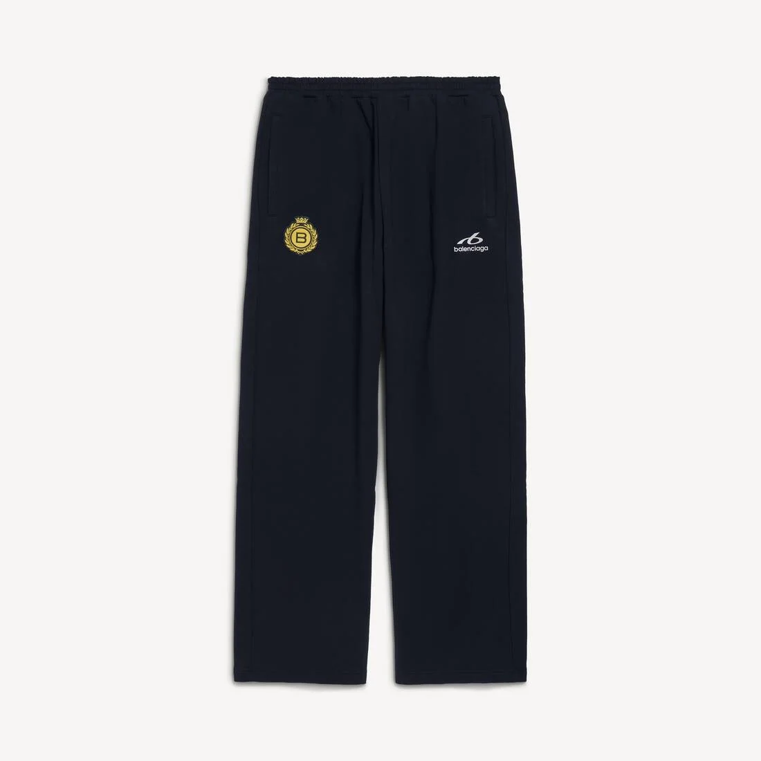 Men's Soccer Baggy Sweatpants in Black - 1