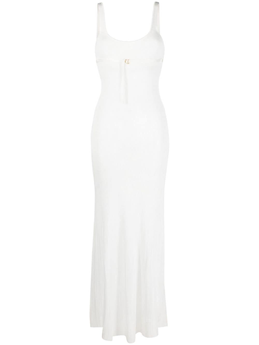 JACQUEMUS ジャックムス ワンピース La Robe Maille 956922 La Robe Maille Sculta maxi dress in yellow - Jacquemus
