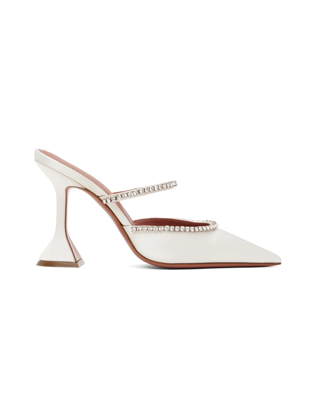 White Gilda Mule Heels - 1