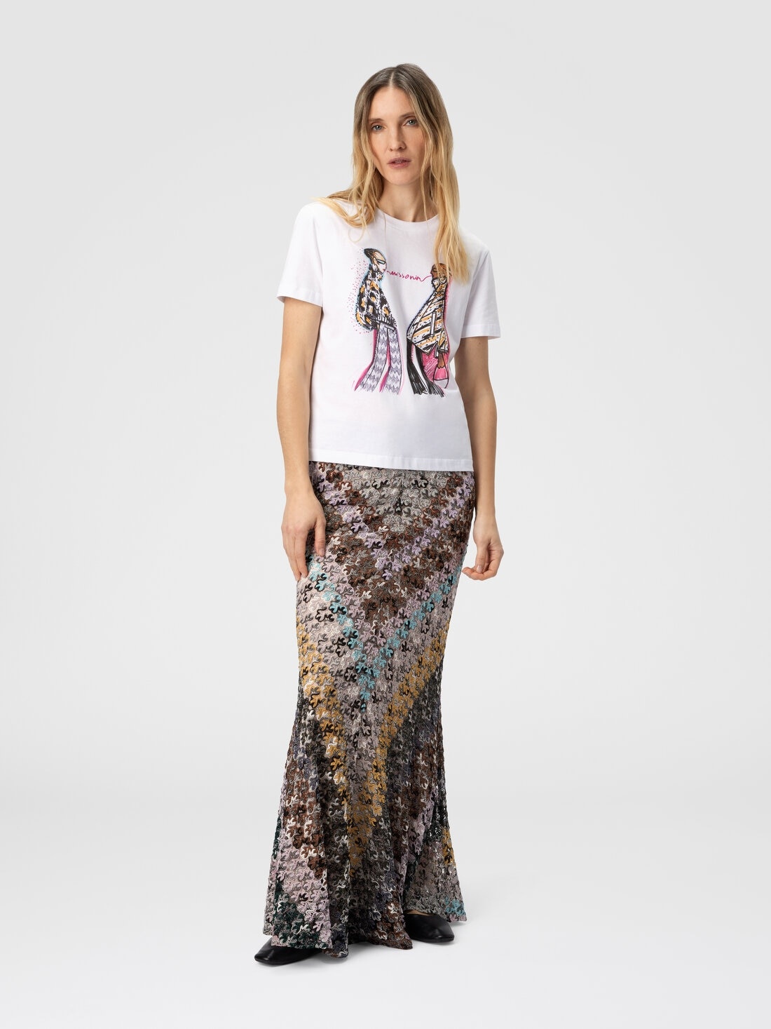Short Sleeve T-Shirt with Print and Logo - 2