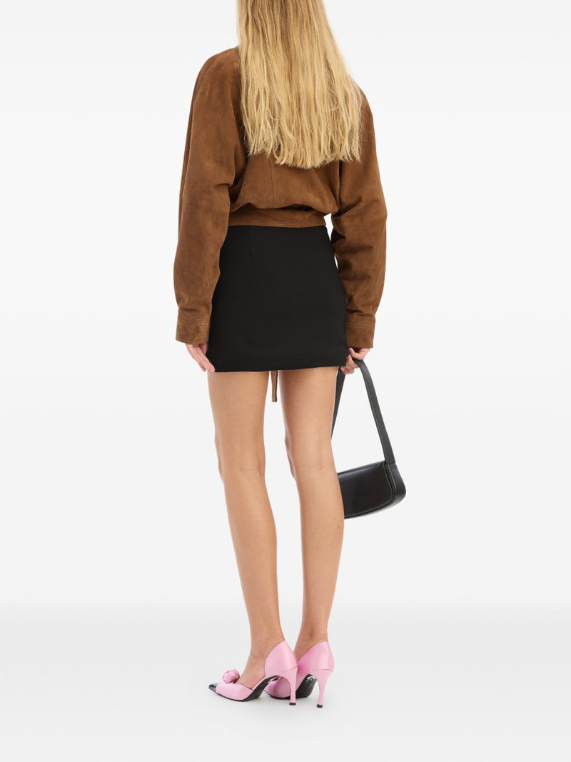 crepe flower mini skirt 3