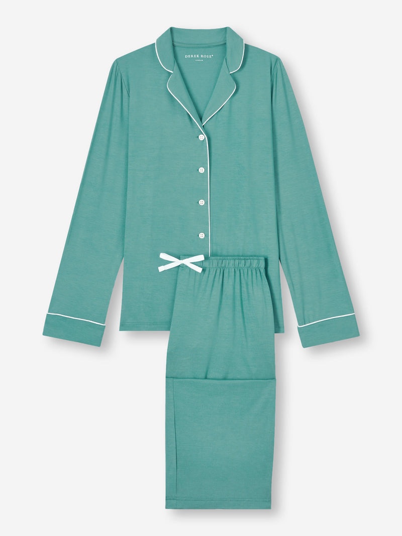 Women's Pajamas Lara Micro Modal Stretch Teal - 1