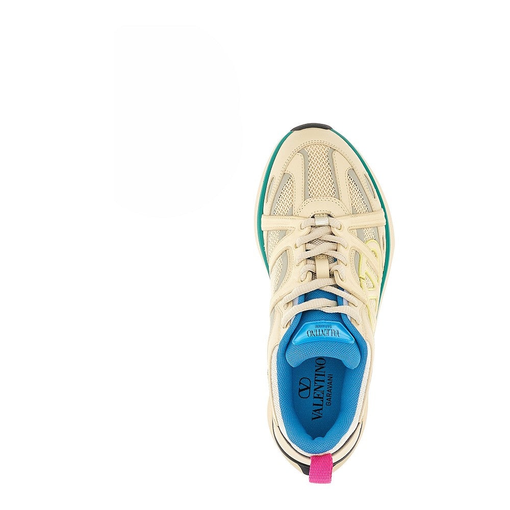 Valentino MESH AND LEATHER 'VLOGO EASYJOG' SNEAKERS