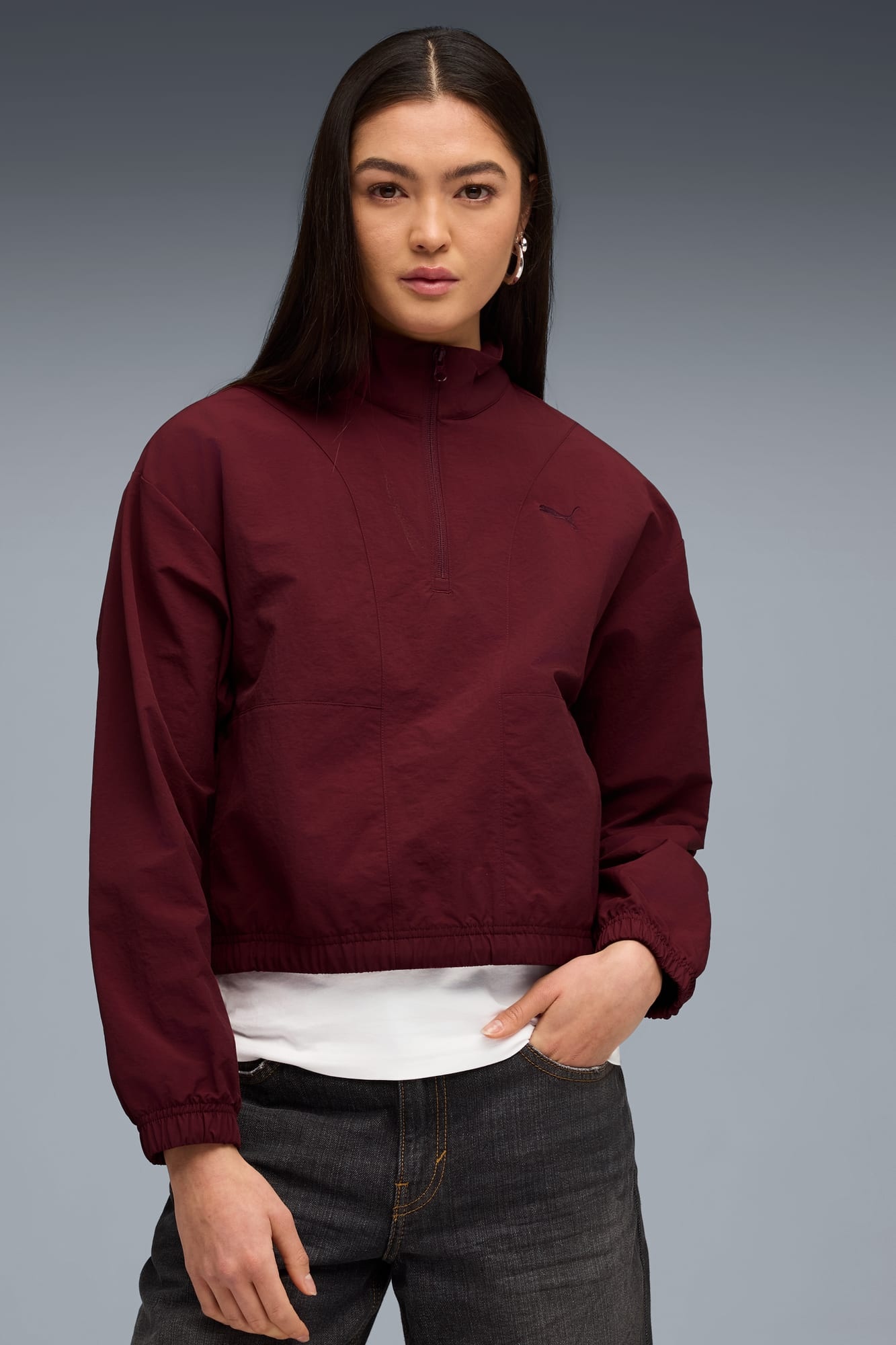HER Relaxed Half-Zip Crew Women - 3