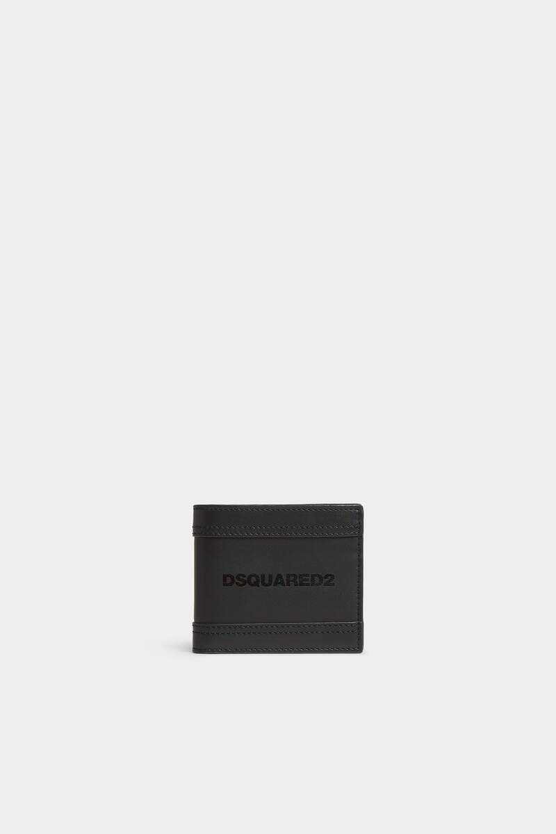 DEEP BLACK LEATHER WALLET - 1
