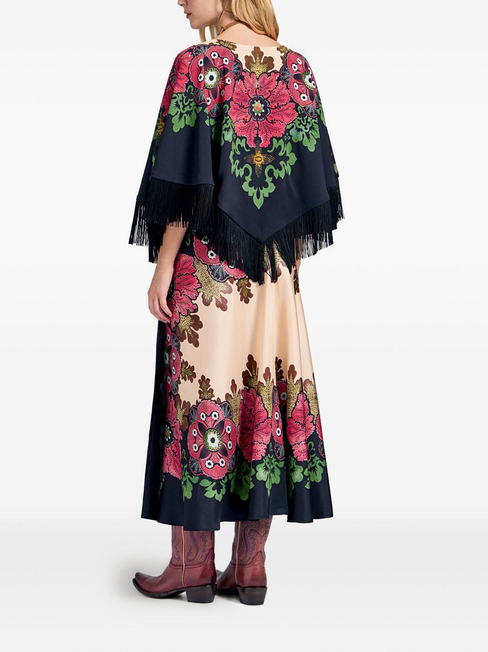 floral-print reversible skirt - 3