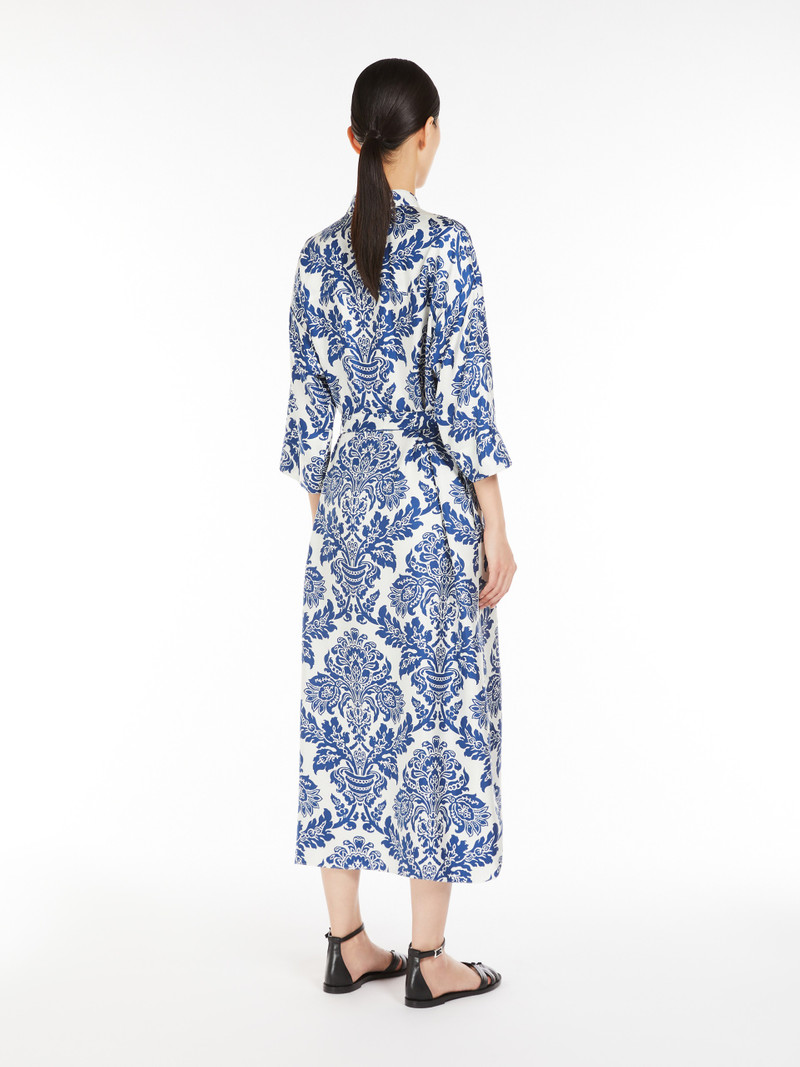 CAMELIA Printed silk shirt dress 4