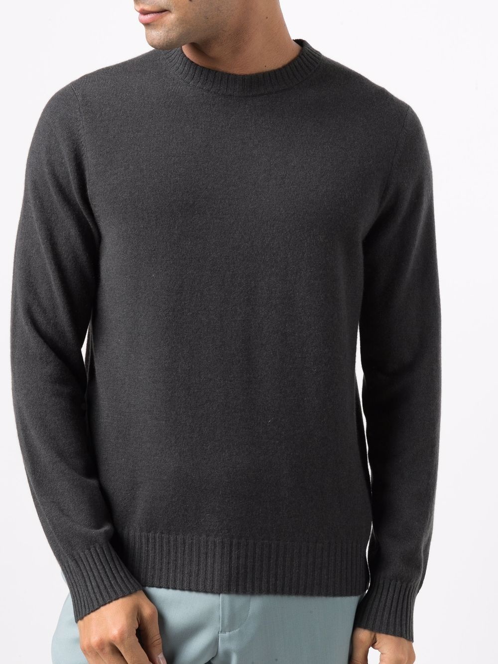 crewneck cashmere jumper - 5