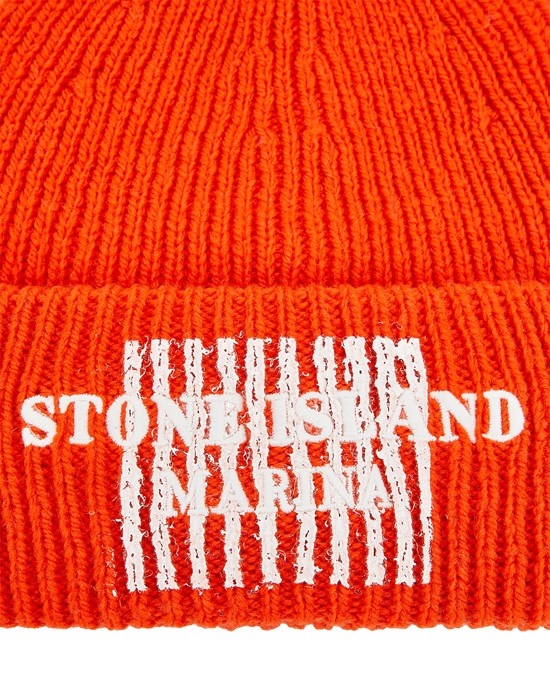 N01XC STONE ISLAND MARINA_PURE WOOL FULL RIB LOBSTER RED - 4