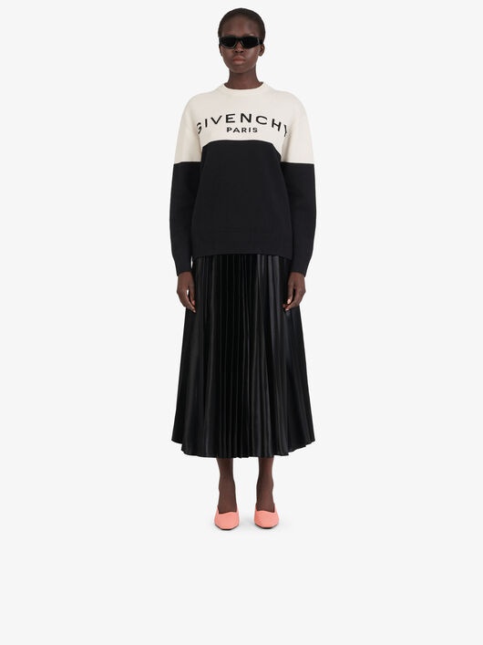 TWO TONE SWEATER IN CASHMERE - 7