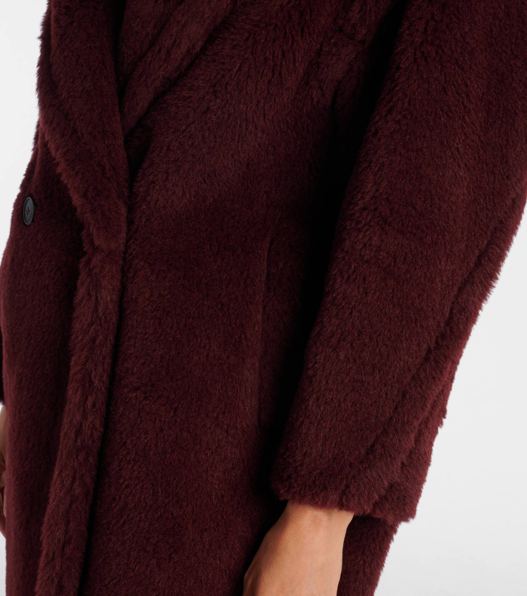Teddy Bear alpaca wool, wool, and silk coat - 5
