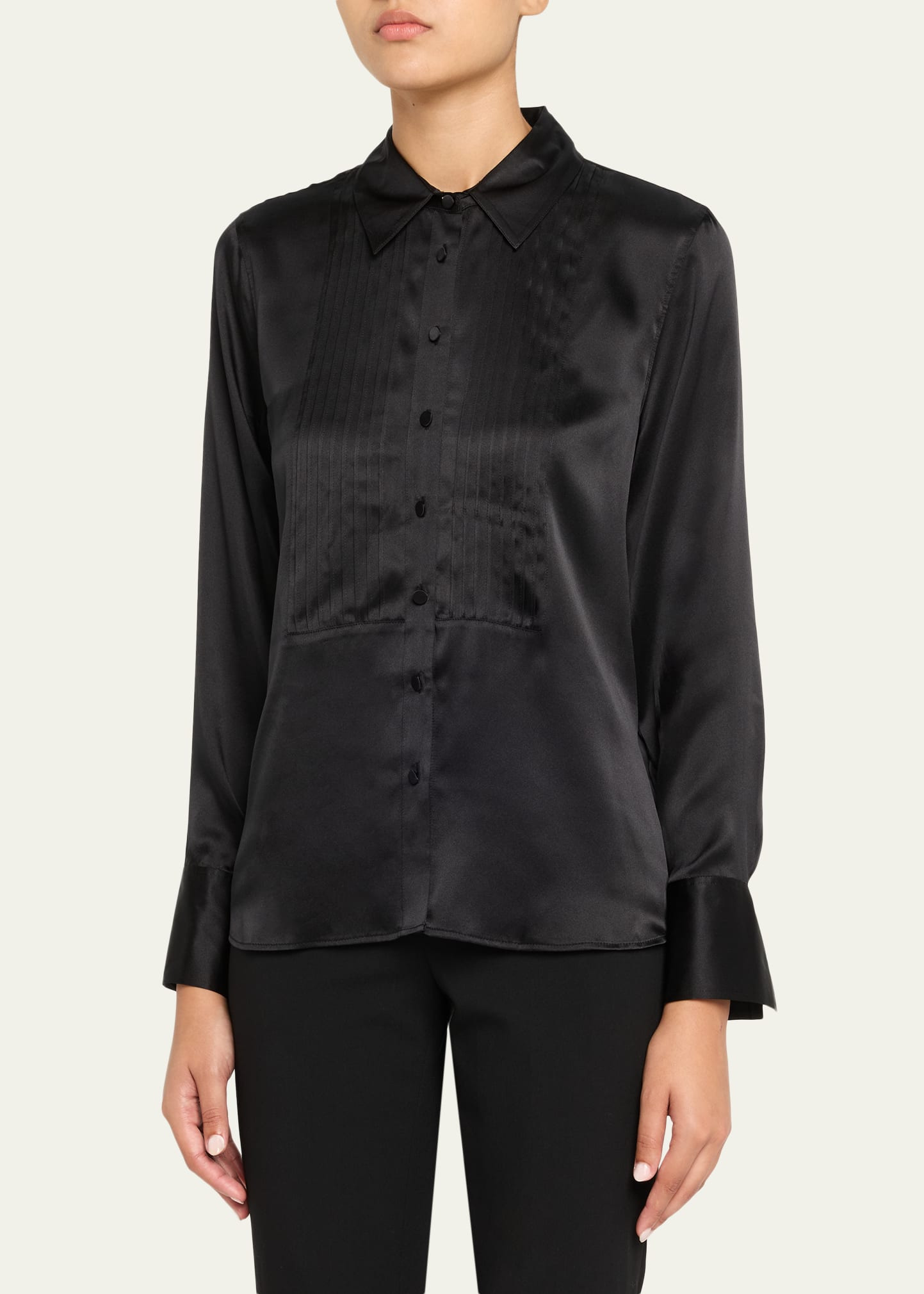 Divya Pintuck Tux Shirt - 4