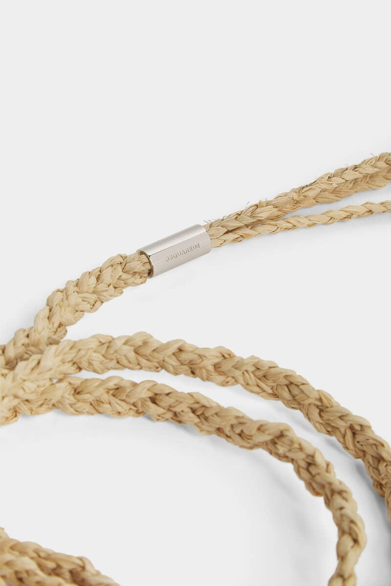 DSQUARED2 SUMMER LOVERS RAFFIA BELT outlook