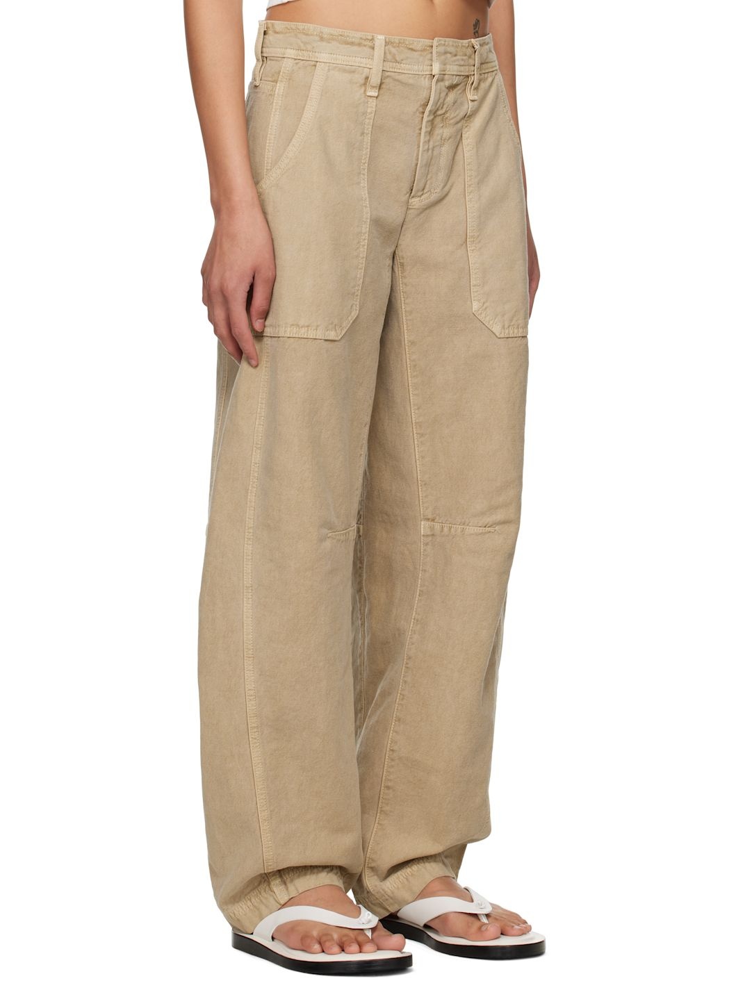Beige Rookie Cargo Pants - 2