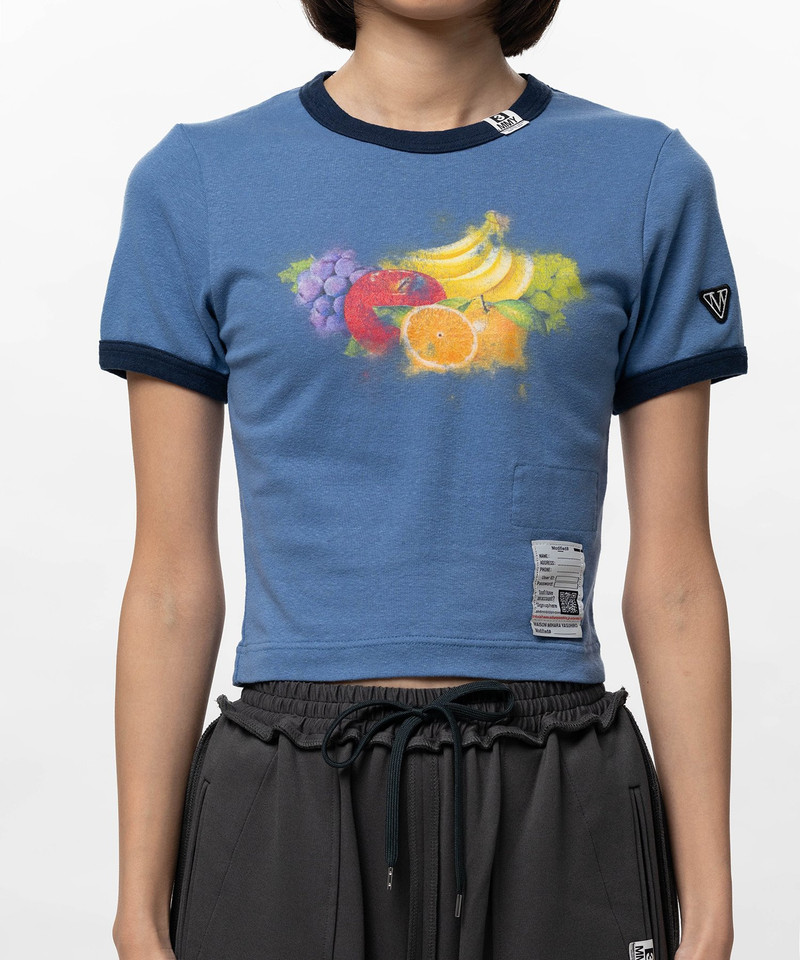 Fruit Printed Ringer Mini T-shirt 15