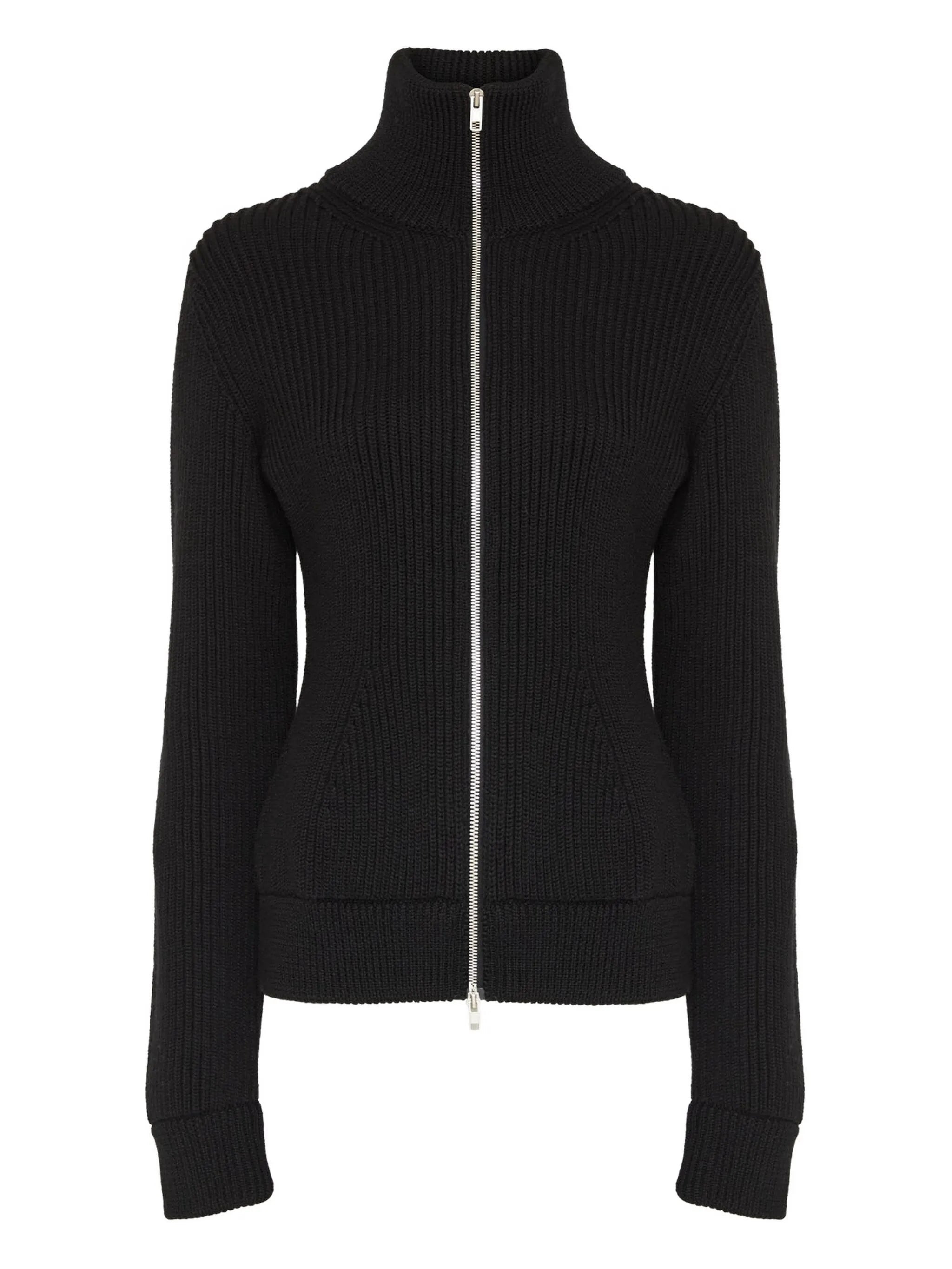 Maison Margiela Ribbed Zip-fastening Cardigan - 1
