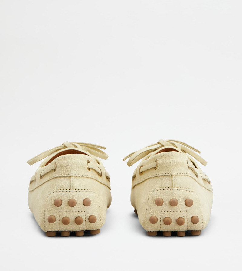 Tod's BOAT GOMMINO IN SUEDE - YELLOW outlook