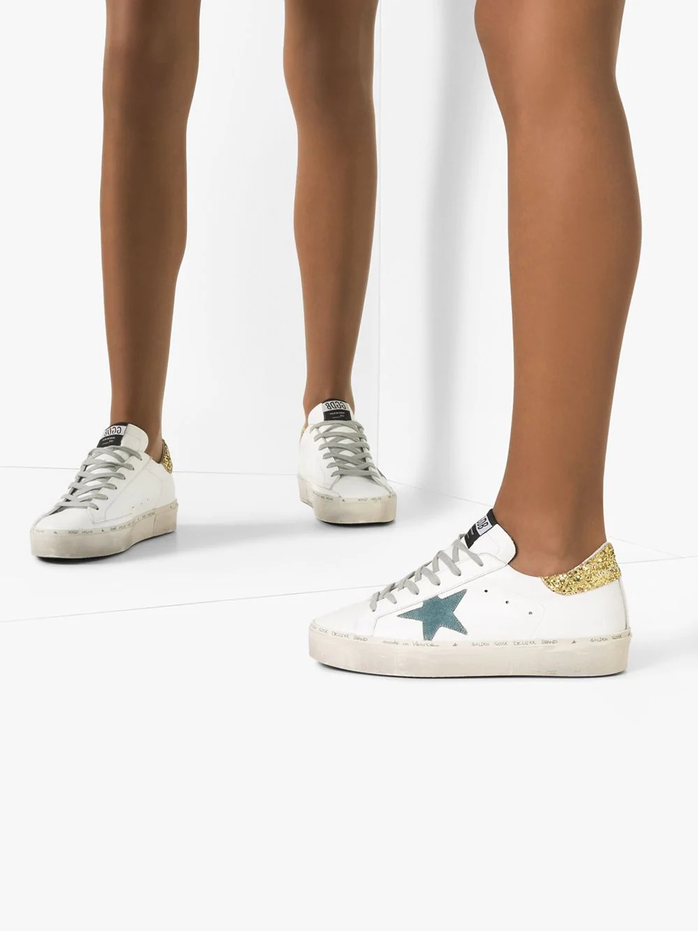 high star glitter sneakers - 3