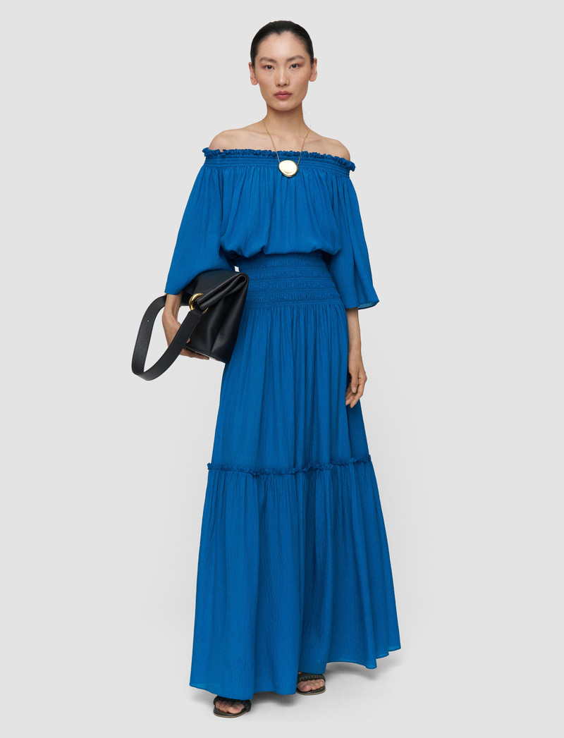JOSEPH Folia Textured Silk Skirt outlook