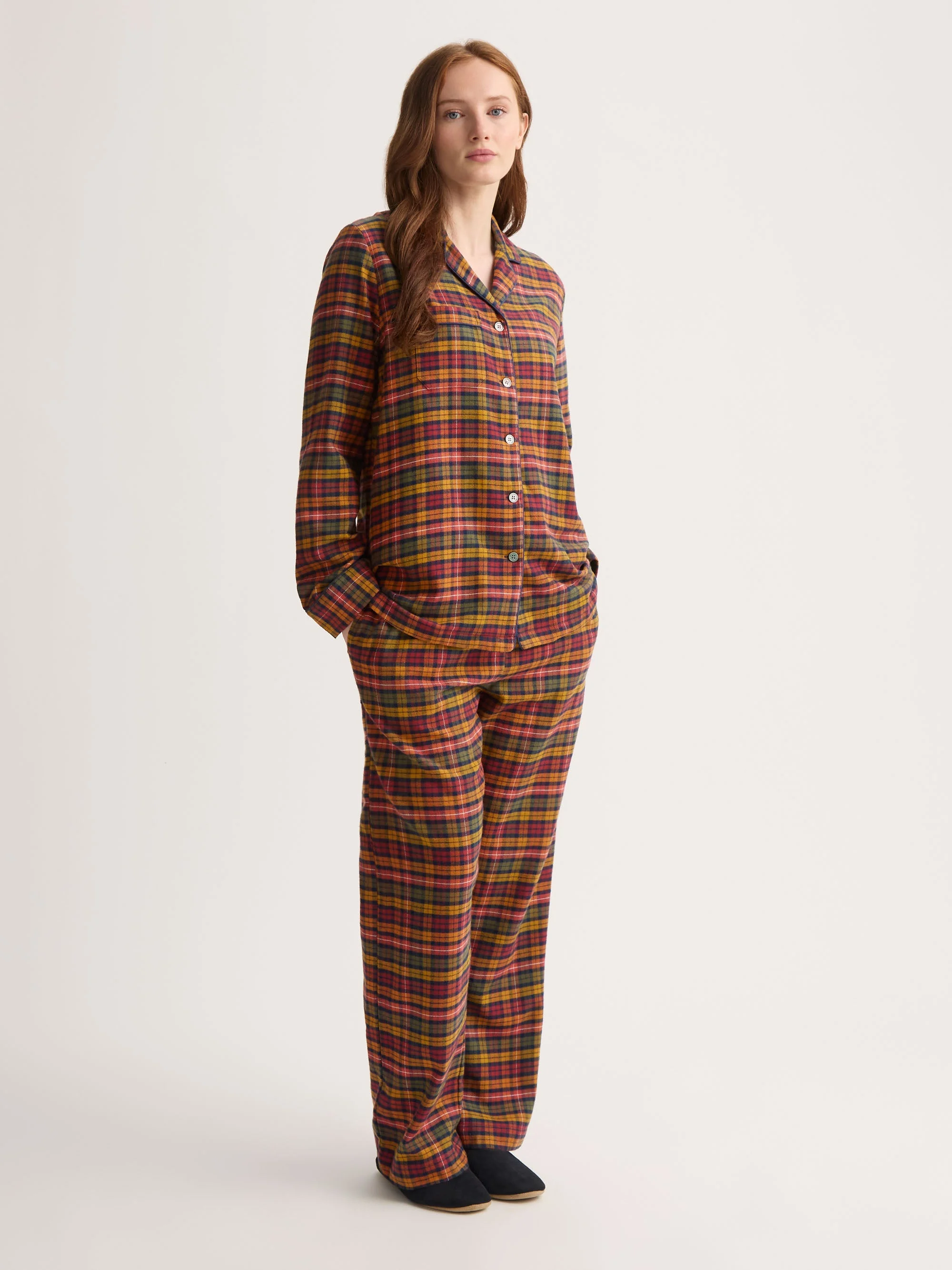 Women's Pajamas Kelburn Brushed Cotton Multicolor Check - 1