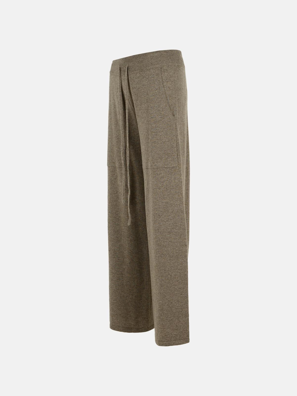 'OMI' TRUFFLE CASHMERE PANTS - 2
