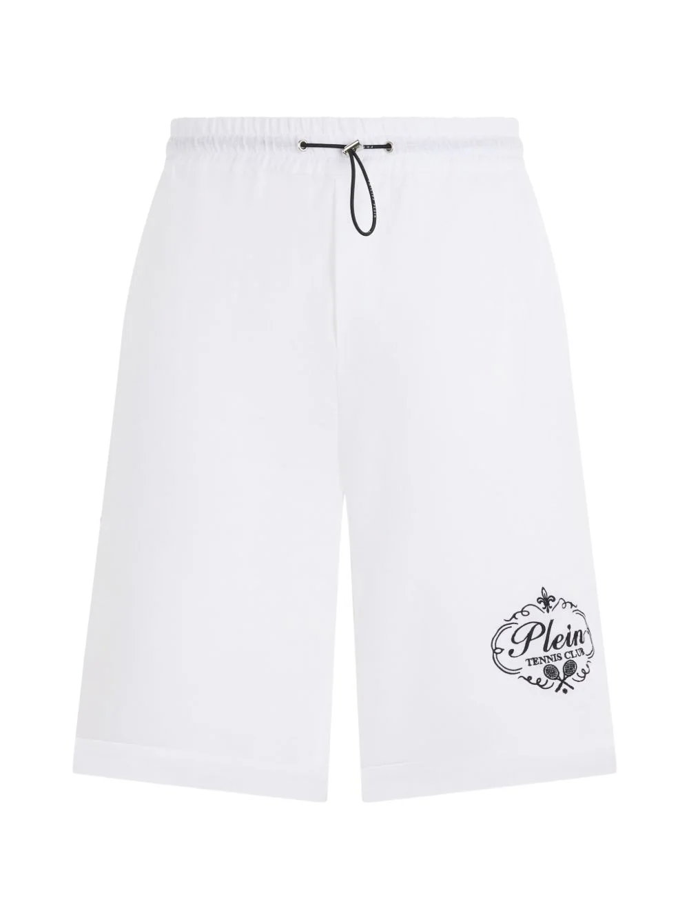 drawstring embroidery shorts - 1