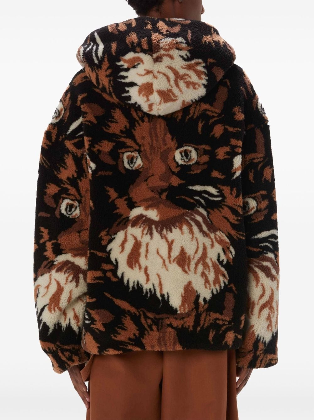 faux-fur hooded jacket - 4