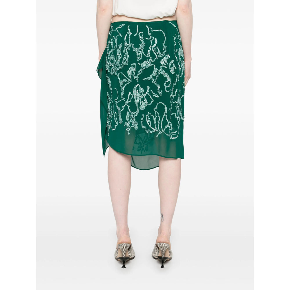Dries Van Noten Green Skirts - Asymmetric & Draped Skirts Women - 2
