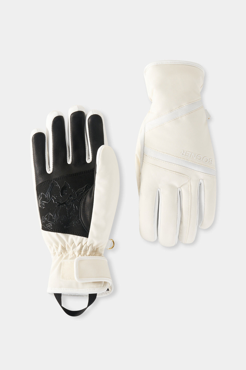 Gloves Hilla in Off-white/black 1